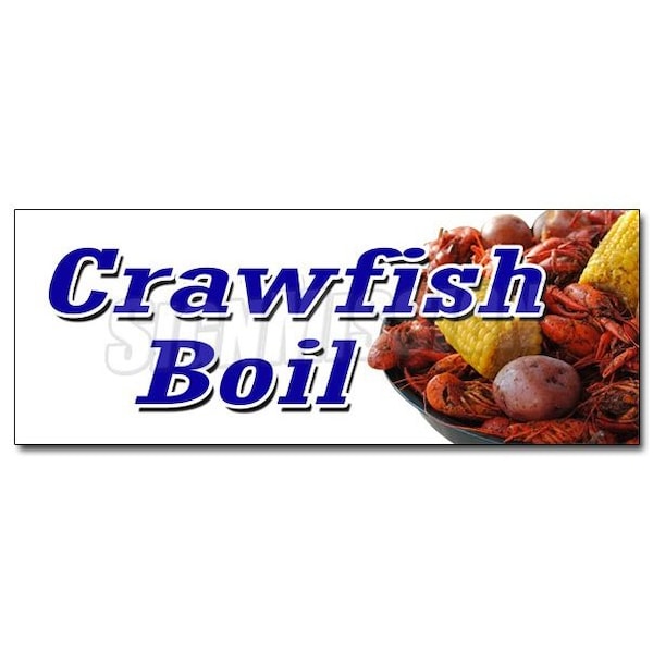 CRAWFISH BOIL DECAL sticker cajun buggers louisiana crayfish shellfish, D-36 Crawfish Boil